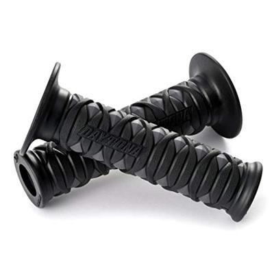 DAYTONA handvat "katana" rubber grip katan sw/gr 125 open