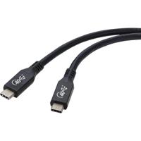 Renkforce RF-4870098 USB-kabel USB 4.0 USB-C 0.80 m Zwart Aluminium-stekker - thumbnail