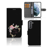 Samsung Galaxy S21 FE Leuk Hoesje Boho Text - thumbnail