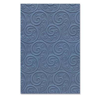 Sizzix • 3-d textured impressions embossing folder ornamental spiral