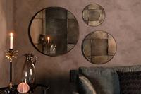 Dutchbone Ronde Spiegel 'Mado' Antique finish, 40cm - thumbnail