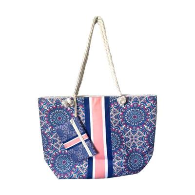 Blauwe Mandala Strandtas & Etui Set Blauwe Mandala Strandtas & Etui Set