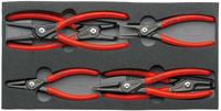 Knipex 00 20 01 V02 Precisie-borgveertang set Geschikt voor borgringen Binnen- en buitenringen 12-25 mm, 19-60 mm 10-25 mm, 19-60 mm Puntvorm 90° haaks, Recht - thumbnail