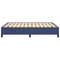 Bedframe zonder matras stof blauw 140x190 cm - thumbnail