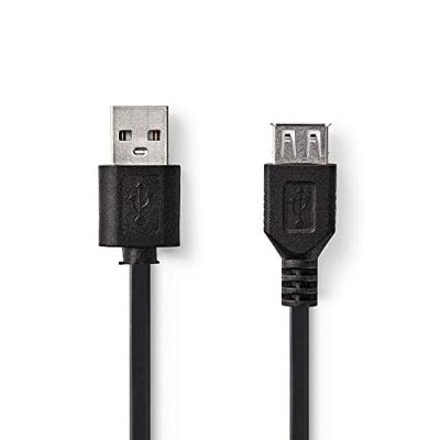 Nedis CCGB60010BK20 Usb 2.0-kabel A Male - A Female 2,0 M Zwart