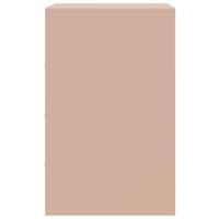 Nachtkastje 34,5x39x62 cm staal roze - thumbnail