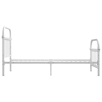 Bedframe metaal wit 90x200 cm Bedframe metaal wit 90x200 cm