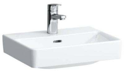 Laufen Pro S wastafel 34x45x14.5cm 1 kraangat keramiek wit h8159610001041