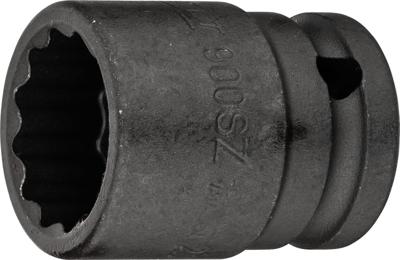 HAZET Krachtdopsleutel 900SZ-22 · 1/2 inch (12,5 mm) vierkant hol · Buitentwaalfkant tractieprofiel · SW 22 mm