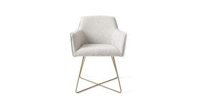 Jesper Home Eetkamerstoel 'Hofu' Cross Gold, kleur Checkers Charm