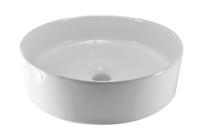 Wiesbaden Link waskom rond 40x12 cm keramiek glans wit - thumbnail