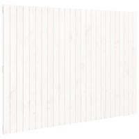 Wandhoofdbord 159,5x3x110 cm massief grenenhout wit - thumbnail