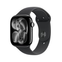 Apple Watch Series 11 GPS - 46 mm - Cassa in alluminio Jet Black - Cinturino Sport nero - S/M - thumbnail