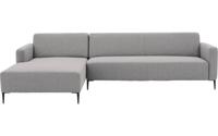 Goossens Bank Key West lichtgrijs, stof, 3-zits, modern design - thumbnail