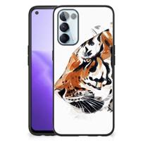 Kleurrijke Telefoonhoesje OPPO Reno5 5G | Find X3 Lite Watercolor Tiger - thumbnail