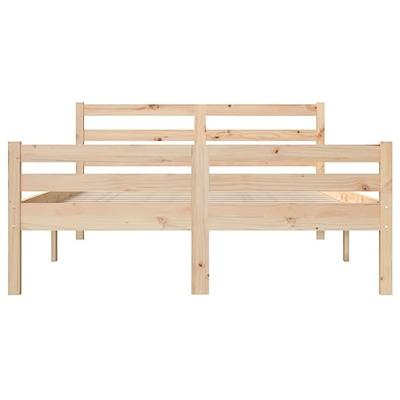 Bedframe massief hout 135x190 cm 4FT6 Double - thumbnail
