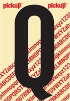 Plakletter Nobel Sticker letter Q zwart Pickup - Pickup - thumbnail