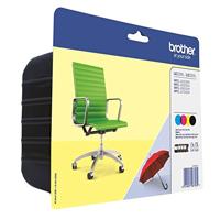 Brother inktcartridge, 2.400 pagina's, OEM LC-229XLVAL, 4 kleuren - thumbnail