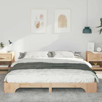 Bedframe Bruin 180 x 210 cm Massief grenenhout Bedframe Bruin 180 x 210 cm Massief grenenhout