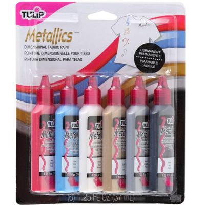 Tulip • 3d textielverf 37ml metallic 6st.