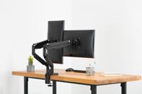 Digitus DA-90395 Monitor-tafelbeugel Aantal monteerbare displays: 2 Display(s) 38,1 cm (15) - 81,3 cm (32) Zwart Draaibaar, In hoogte verstelbaar, Kantelbaar, - thumbnail