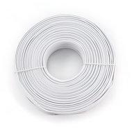 Telefoonkabel 4-aderig plat wit 100 meter