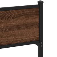 Bedframe zonder matras bewerkt hout bruin eikenkleur 100x200 cm - thumbnail