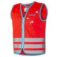 Wowow Crazy Monster Jacket fluohesje, rood S (kind) - thumbnail