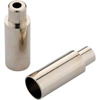 JAGWIRE End caps open - 5mm brake (4mm road cable stops) - brass (100pcs) - chrome - thumbnail