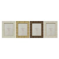 Fotolijsten Home ESPRIT Beige Natuurlijk Kristal polyestyreen Scandinavisch 20,5 x 2 x 25,5 cm (4 Stuks) - thumbnail