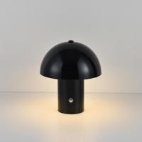LED Tafellamp Civaro nero - 2W - Zwart - Mushroomlamp - Paddenstoel - IP20 voor binnen - Oplaadbaar - Met 1m USB-C - Met geïntegreerde dimmer - thumbnail