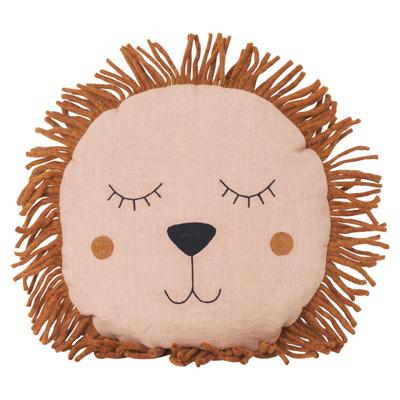 Ferm Living Safari Kussen Leeuw - Roze