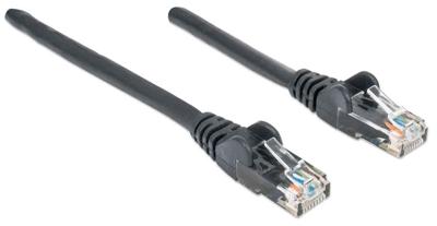 Intellinet 342070 RJ45 Netwerkkabel, patchkabel CAT 6 U/UTP 3.00 m Zwart 1 stuk(s)