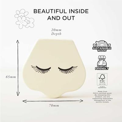 Houten make-up set in tas - Star Beauty