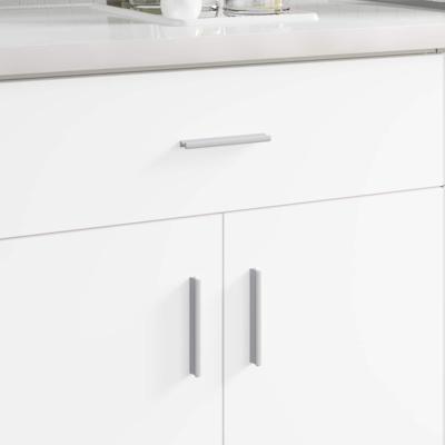 Handvat Effen 828 pcs Zilver 105.7 x 7.4 x 15.5 mm Aluminium