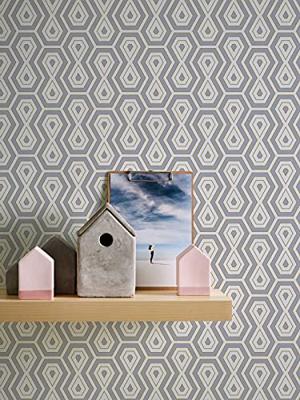 Architects Paper Jungle Chic grijs behang | 377076 - thumbnail