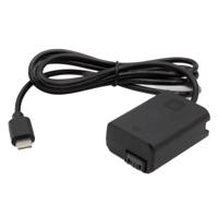 ChiliPower DR-FW50 dummy accu USB-C adapterset voor Sony, accutype NP-FW50 - thumbnail