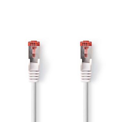 CAT6-kabel | RJ45 Male | RJ45 Male | S/FTP | 7.50 m | Rond | LSZH | Wit | Label CAT6-kabel | RJ45 Male | RJ45 Male | S/FTP | 7.50 m | Rond | LSZH | Wit | Label