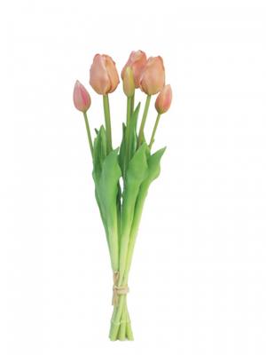 PSO Classic Tulip Bundle Tulp Duchesse x7 peach 47 cm kunstbloemen Buitengewoon de Boet - Buitengewoon de boet