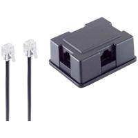 Shiverpeaks Telefoon (analoog) Adapter [1x RJ45-bus 8p4c - 6x RJ45-bus 8p4c] 3 m Zwart - thumbnail