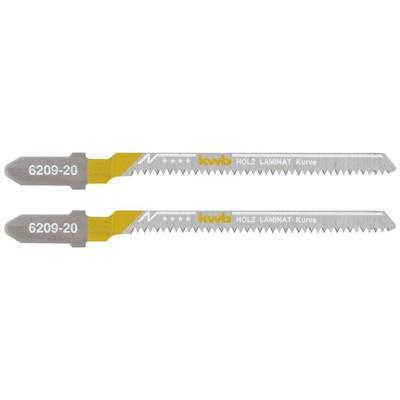 kwb 620920 Decoupeerzaagbladen, LAMINAAT, houtbewerking, bi-metaal, 2x bocht 2 stuk(s)