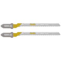 kwb 620920 Decoupeerzaagbladen, LAMINAAT, houtbewerking, bi-metaal, 2x bocht 2 stuk(s) - thumbnail