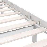 Bedframe massief grenenhout wit 90x200 cm - thumbnail