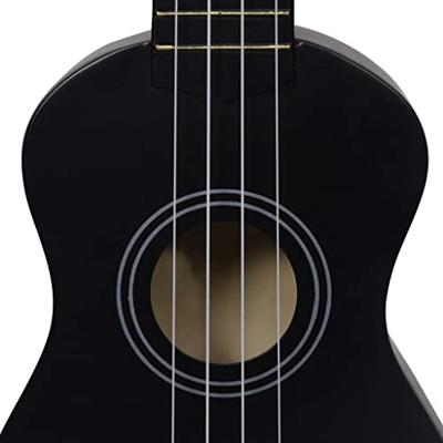 Ukuleleset met tas voor kinderen sopraan 21'' zwart - thumbnail