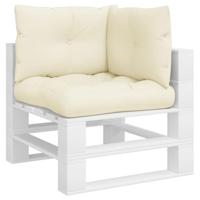 Palletkussens 3 st stof crmekleurig - thumbnail