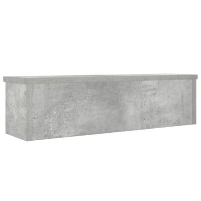 VidaXL Keukenrek stapelbaar 60x15x16 cm bewerkt hout betongrijs