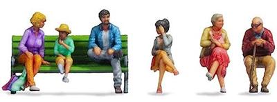 NOCH 44521 Z Zittende mensen figuren Kant-en-klaar model