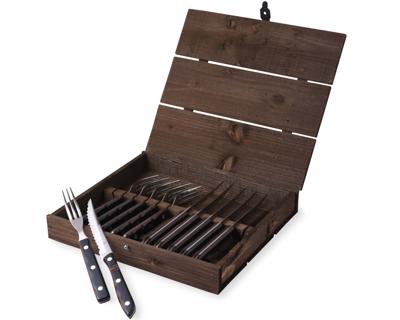Gense - Old Farmer Classic Steak Cutlery 6 Set - Wood/Steel