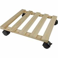 Planttrolley vurenhout FSC naturel H7,4 x 35 x 35 cm Nature - Nature - thumbnail
