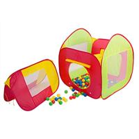 Ballenbak met 200 ballen in verschillende kleuren - thumbnail